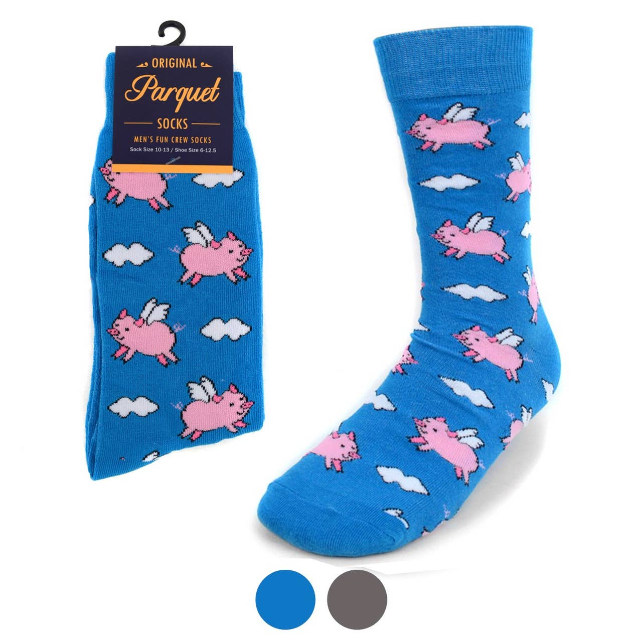 Flying Pigs Novelty Socks for Men - Bundle Bus