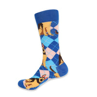 German Shepherd Argyle Socks for Men - Bundle Bus