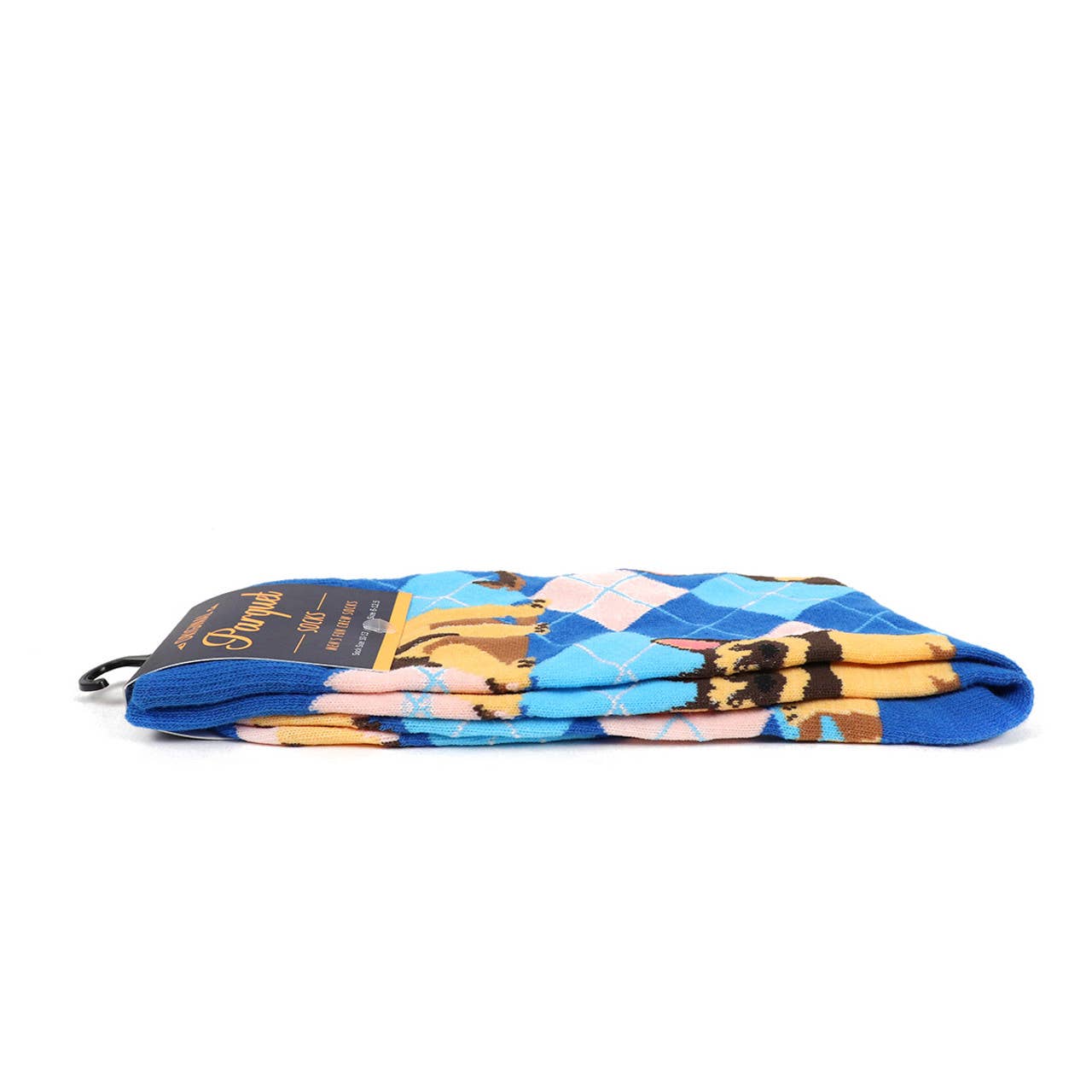 German Shepherd Argyle Socks for Men - Bundle Bus