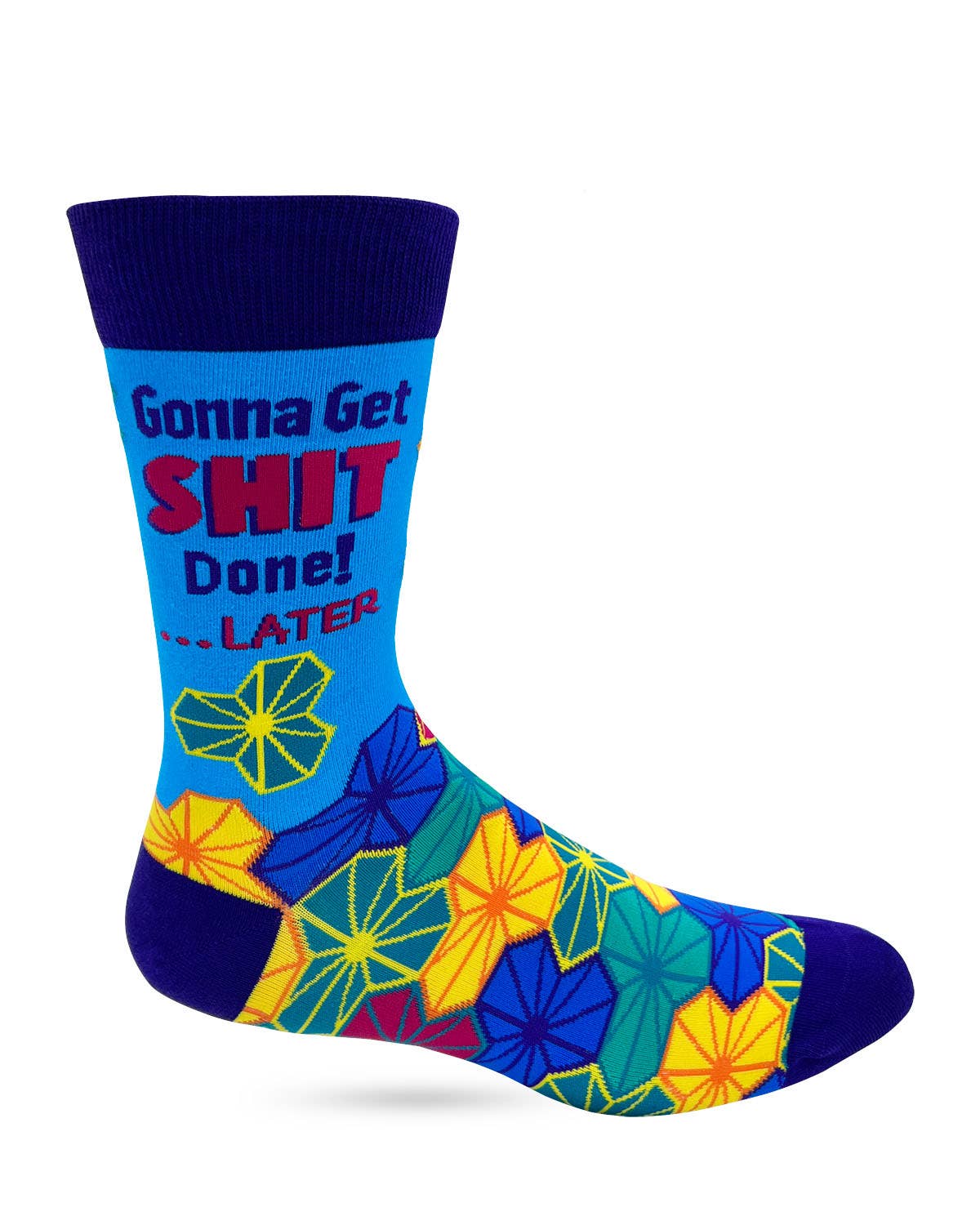 Gonna Get Shit Done!.. Later Men's Novelty Crew Socks - Bundle Bus