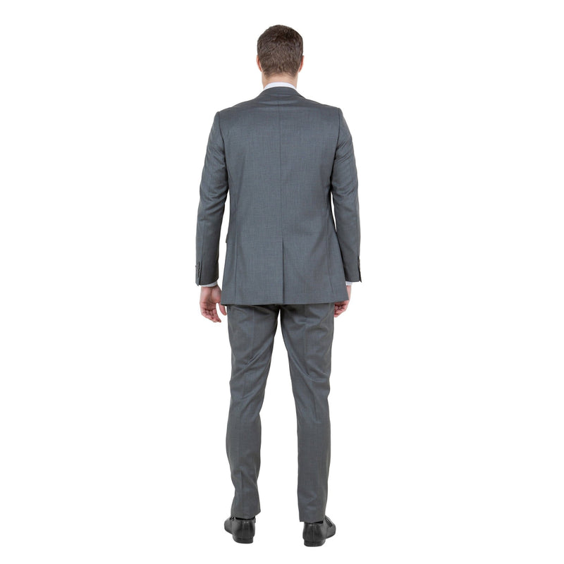 Green Slate Men's 2pc Sharkskin Suit Slim - Fit - Bundle Bus