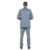 Grey Men's Slim - Fit 3 - Piece Sharkskin Suit - Bundle Bus