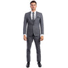 Grey Men's Ultra Slim - Fit 3 - Piece Glen Check Suit - Bundle Bus