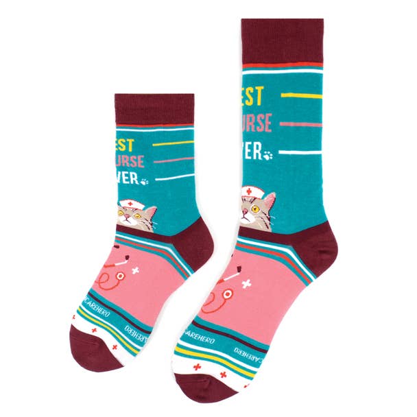 Health Care Heroes - Best Nurse - Ultra Premium Socks - Bundle Bus