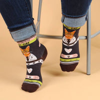 Health Care Heroes - Dr. Cat - Ultra Premium Novelty Socks - Bundle Bus
