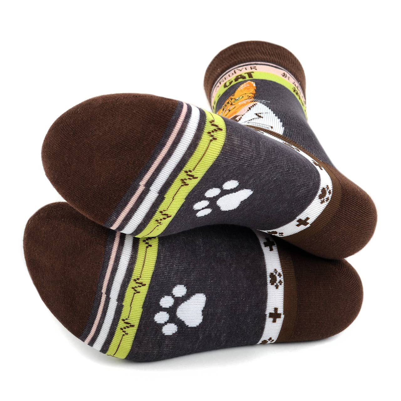 Health Care Heroes - Dr. Cat - Ultra Premium Novelty Socks - Bundle Bus