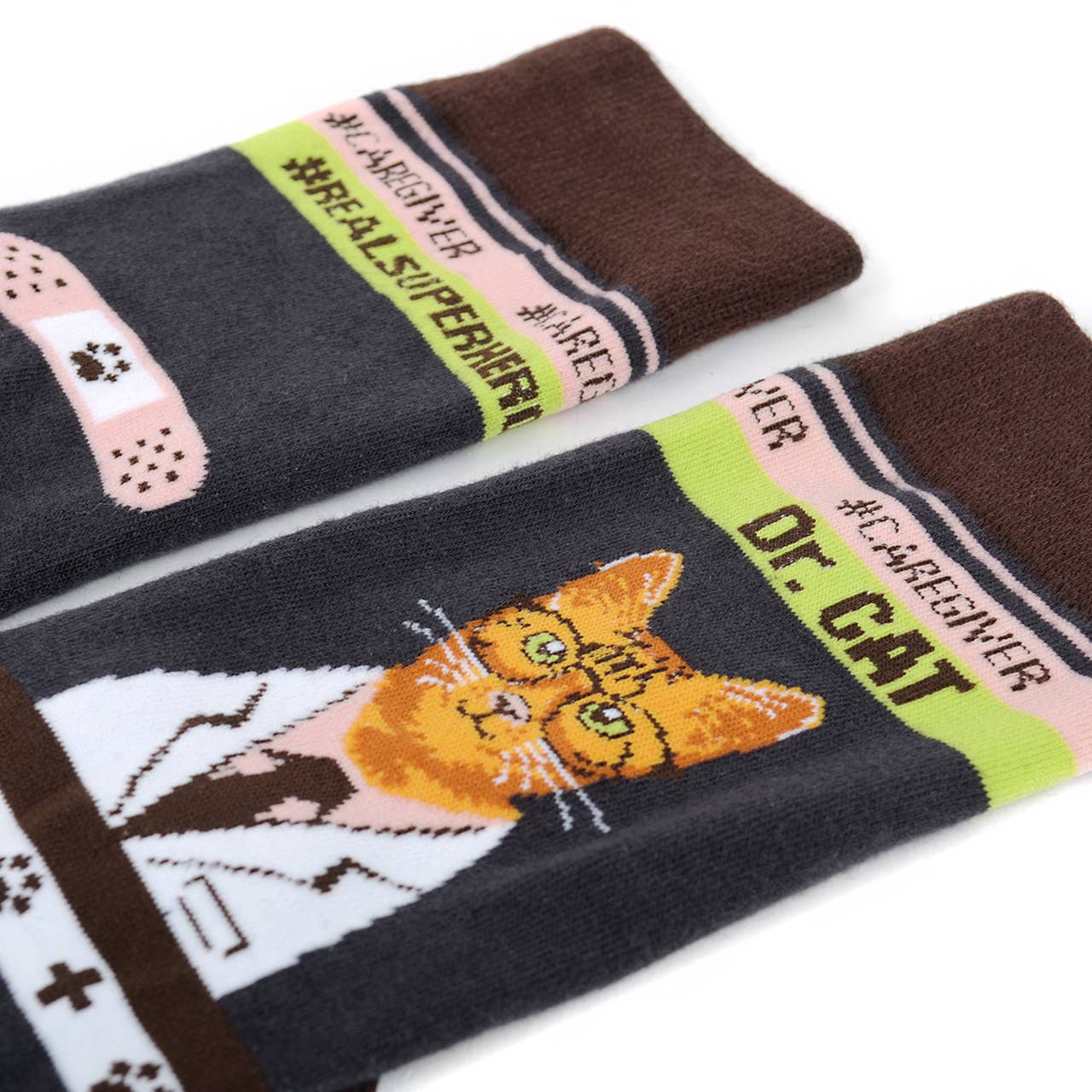 Health Care Heroes - Dr. Cat - Ultra Premium Novelty Socks - Bundle Bus