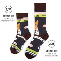 Health Care Heroes - Dr. Cat - Ultra Premium Novelty Socks - Bundle Bus