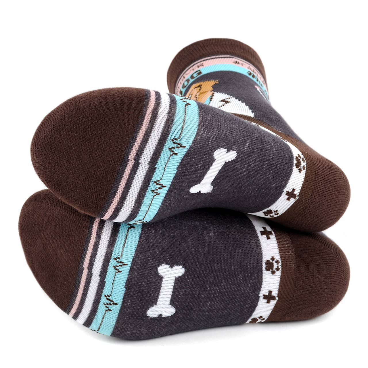 Health Care Heroes - Dr. Dog - Ultra Premium Novelty Socks - Bundle Bus