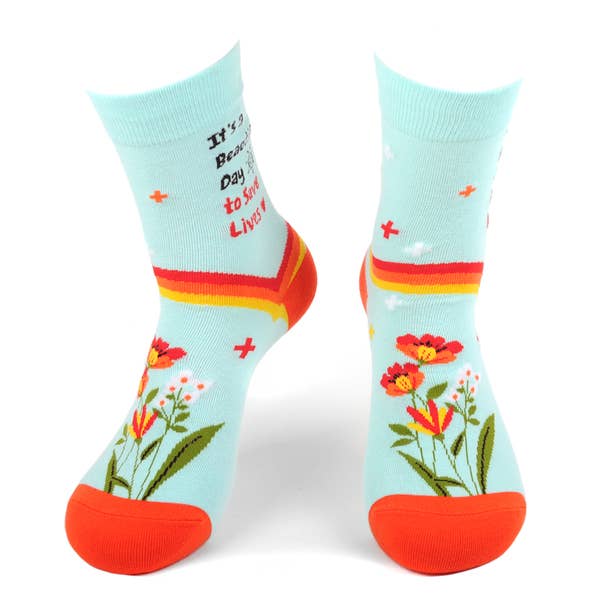 Health Care Heroes - Save Lives - Ultra Premium Socks - Bundle Bus