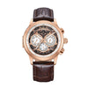 Heritor Automatic Apostle Leather Band Watch with Day/Date - Bundle Bus