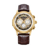 Heritor Automatic Apostle Leather Band Watch with Day/Date - Bundle Bus