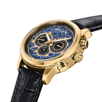Heritor Automatic Apostle Leather Band Watch with Day/Date - Bundle Bus