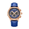 Heritor Automatic Apostle Leather Band Watch with Day/Date - Bundle Bus