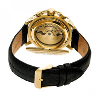 Heritor Automatic Aura Semi - Skeleton Leather - Band Watch - Bundle Bus