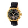 Heritor Automatic Aura Semi - Skeleton Leather - Band Watch - Bundle Bus