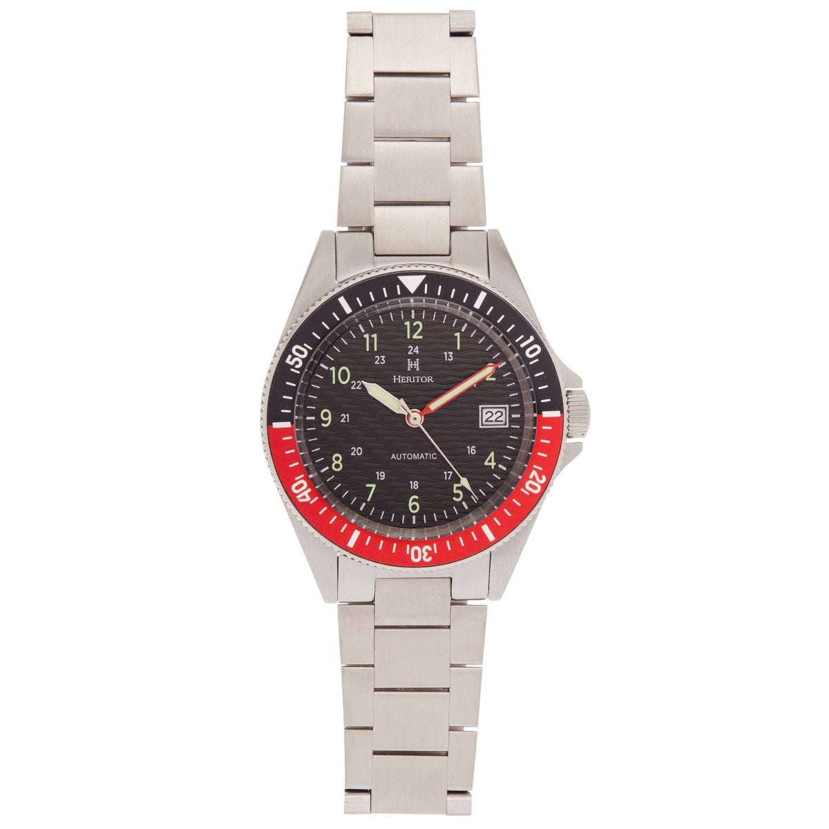 Heritor Automatic Calder Bracelet Watch with Date - Bundle Bus