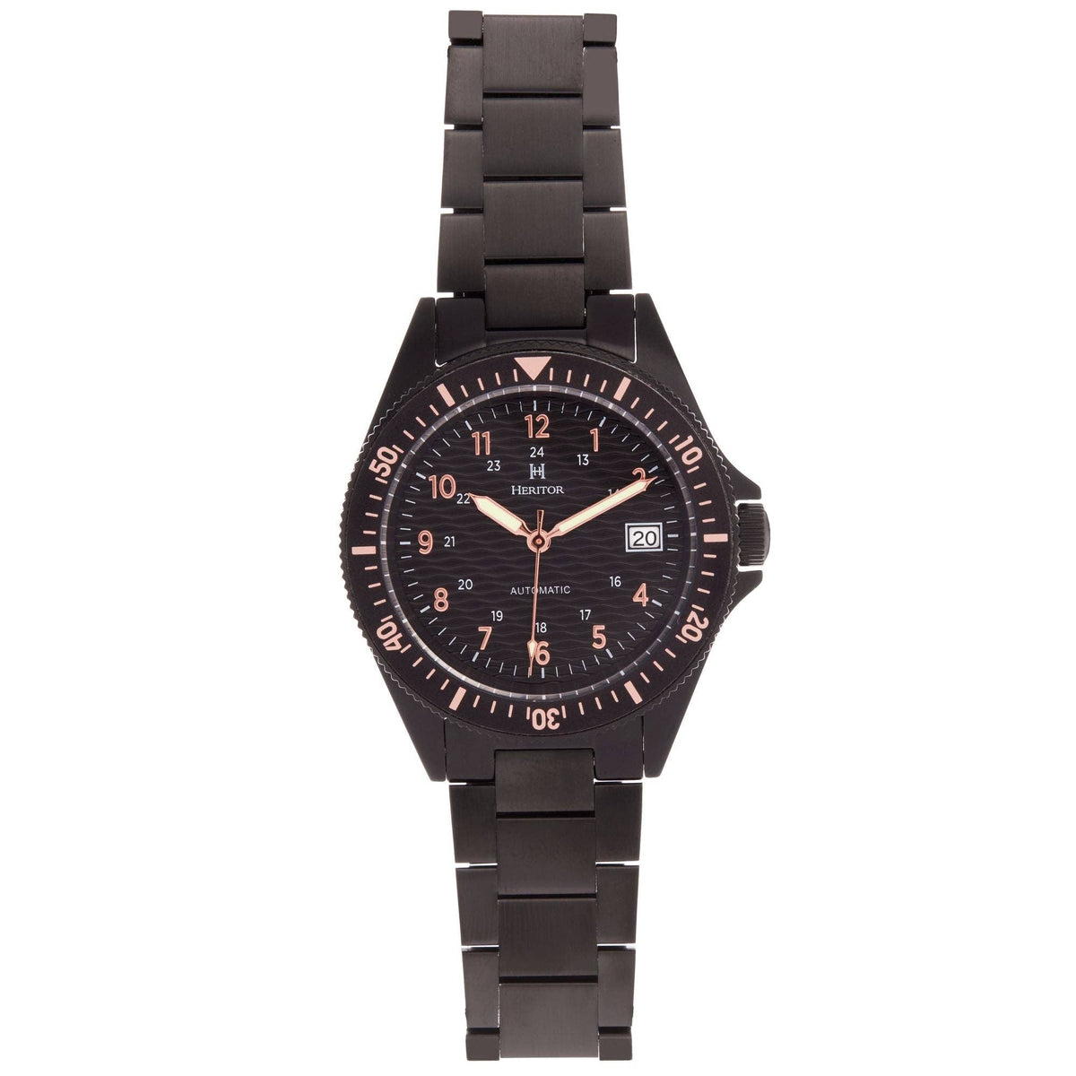 Heritor Automatic Calder Bracelet Watch with Date - Bundle Bus