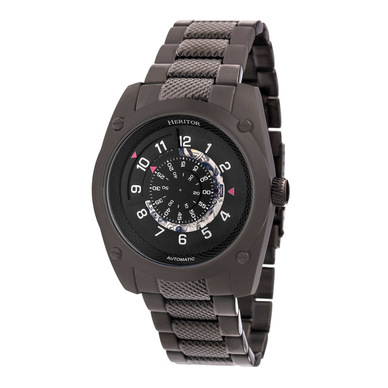 Heritor Automatic Daniels Semi - Skeleton Bracelet Watch - Bundle Bus