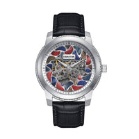 Heritor Automatic Emmanuel Semi - Skeleton Leather - Band Watch - Bundle Bus