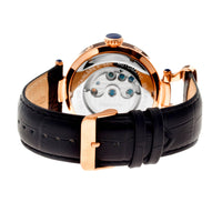 Heritor Automatic Ganzi Semi - Skeleton Leather - Band Watch - Bundle Bus
