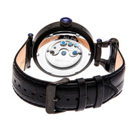 Heritor Automatic Ganzi Semi - Skeleton Leather - Band Watch - Bundle Bus