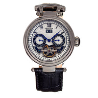 Heritor Automatic Ganzi Semi - Skeleton Leather - Band Watch - Bundle Bus