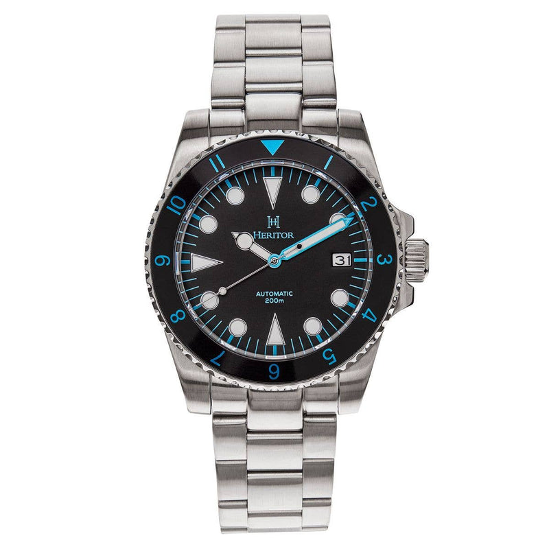 Heritor Automatic Luciano Bracelet Diver Watch with Date - Bundle Bus