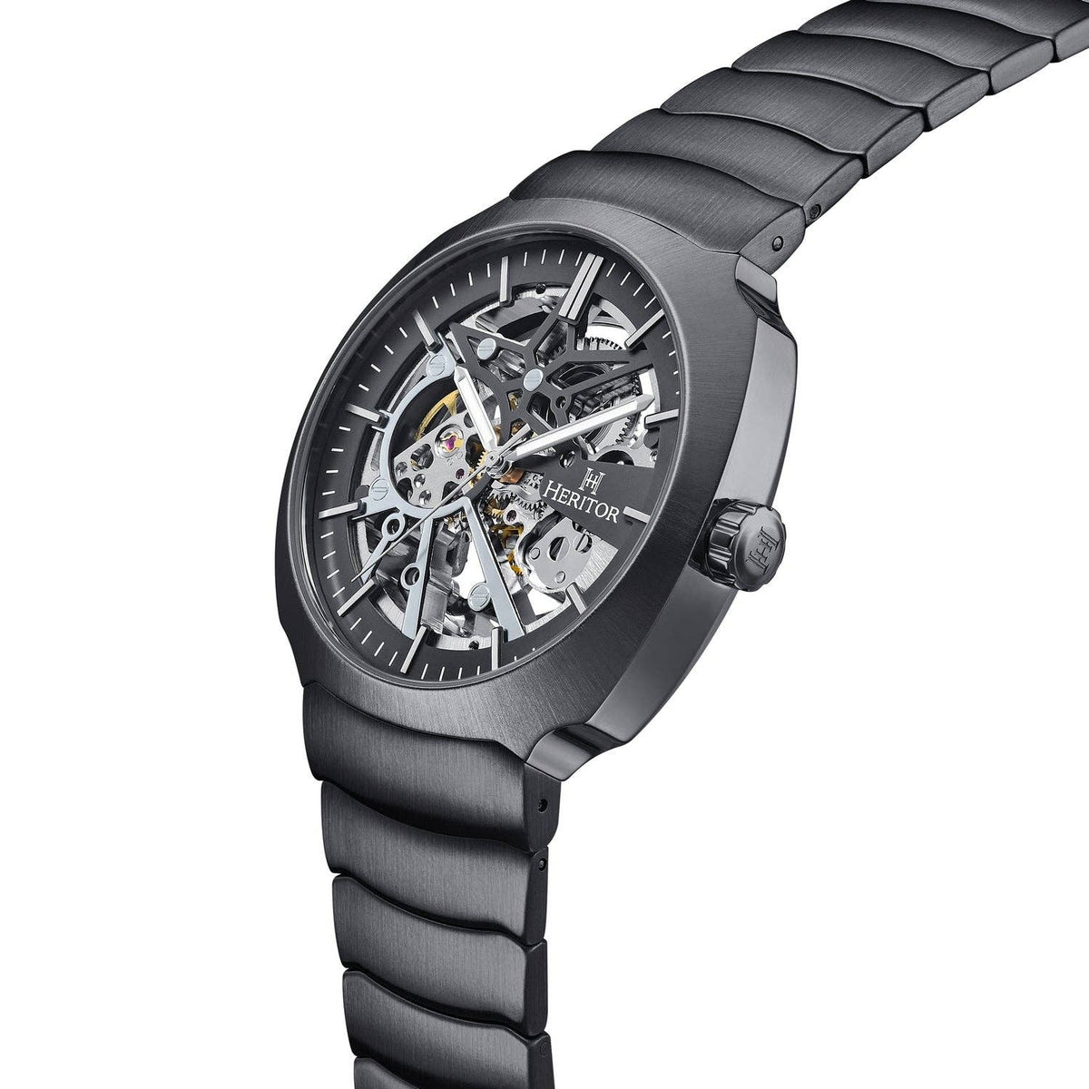 Heritor Automatic Magnus Skeleton Bracelet Watch - Bundle Bus