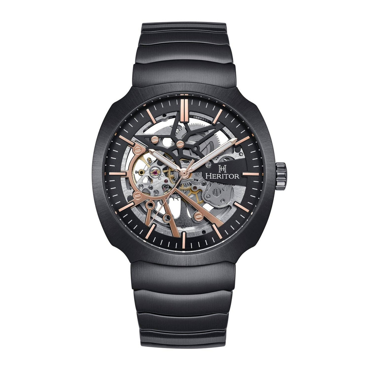 Heritor Automatic Magnus Skeleton Bracelet Watch - Bundle Bus