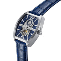 Heritor Automatic Masterson Semi - Skeleton Leather - Band Watch - Bundle Bus