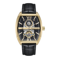 Heritor Automatic Masterson Semi - Skeleton Leather - Band Watch - Bundle Bus