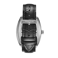 Heritor Automatic Masterson Semi - Skeleton Leather - Band Watch - Bundle Bus