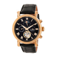 Heritor Automatic Winston Semi - Skeleton Leather - Band Watch - Bundle Bus