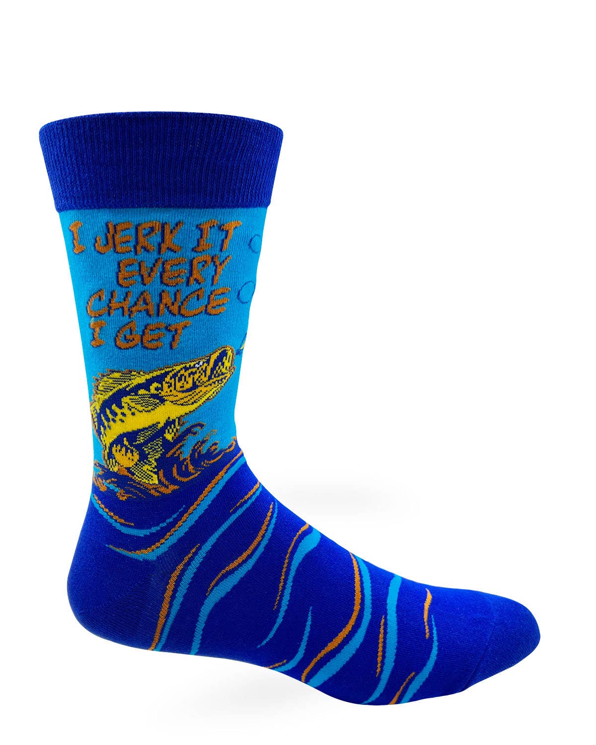 I Jerk It Every Chance I Get Men's Novelty Crew Socks - Bundle Bus