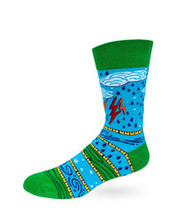 I'm No Weatherman But You Can Expect A Few Inches Tonight Men's Novelty Crew Socks - Bundle Bus