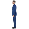 Indigo Men's Hybrid - Fit 3pc Paisley Suit w/ Wide Black Shawl Collar - Bundle Bus