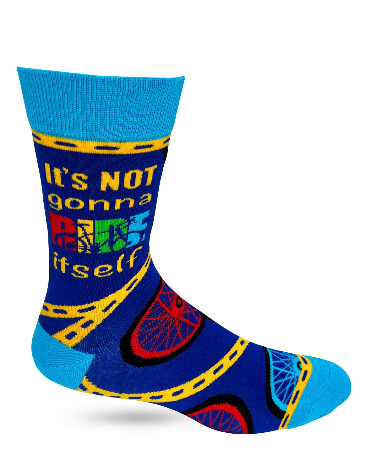 It's Not Gonna Ride Itself Men's Novelty Crew Socks - Bundle Bus