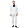 Ivory Men's Sharskin Slim - Fit 3 - Piece Suit - Bundle Bus
