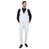 Ivory Men's Sharskin Slim - Fit 3 - Piece Suit - Bundle Bus