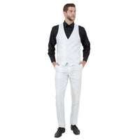 Ivory Men's Sharskin Slim - Fit 3 - Piece Suit - Bundle Bus