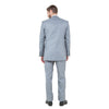 Lt. Gray Solid Shiny Sharkskin 3 - PC Regular Modern Fit Suits - Bundle Bus