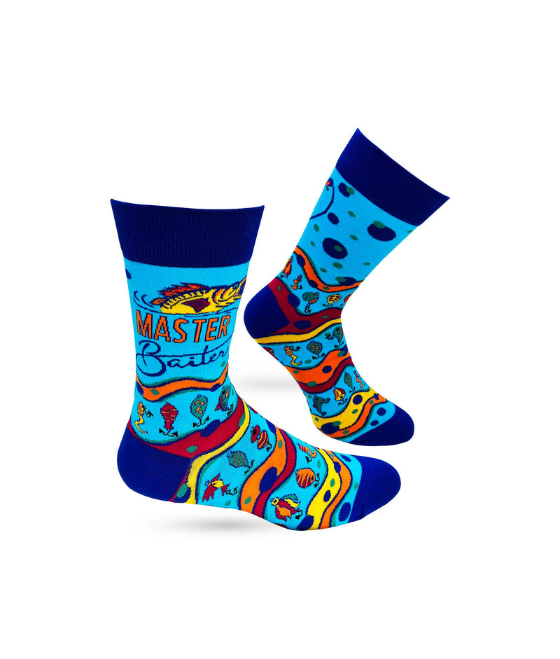 Master Baiter Men's Novelty Crew Socks - Bundle Bus
