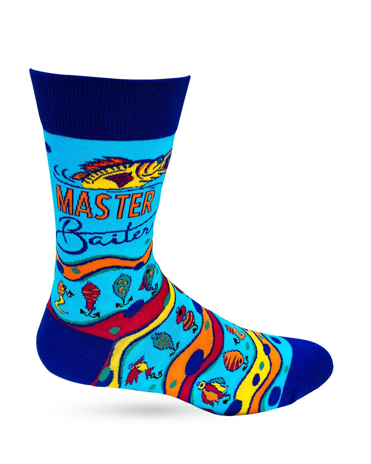Master Baiter Men's Novelty Crew Socks - Bundle Bus