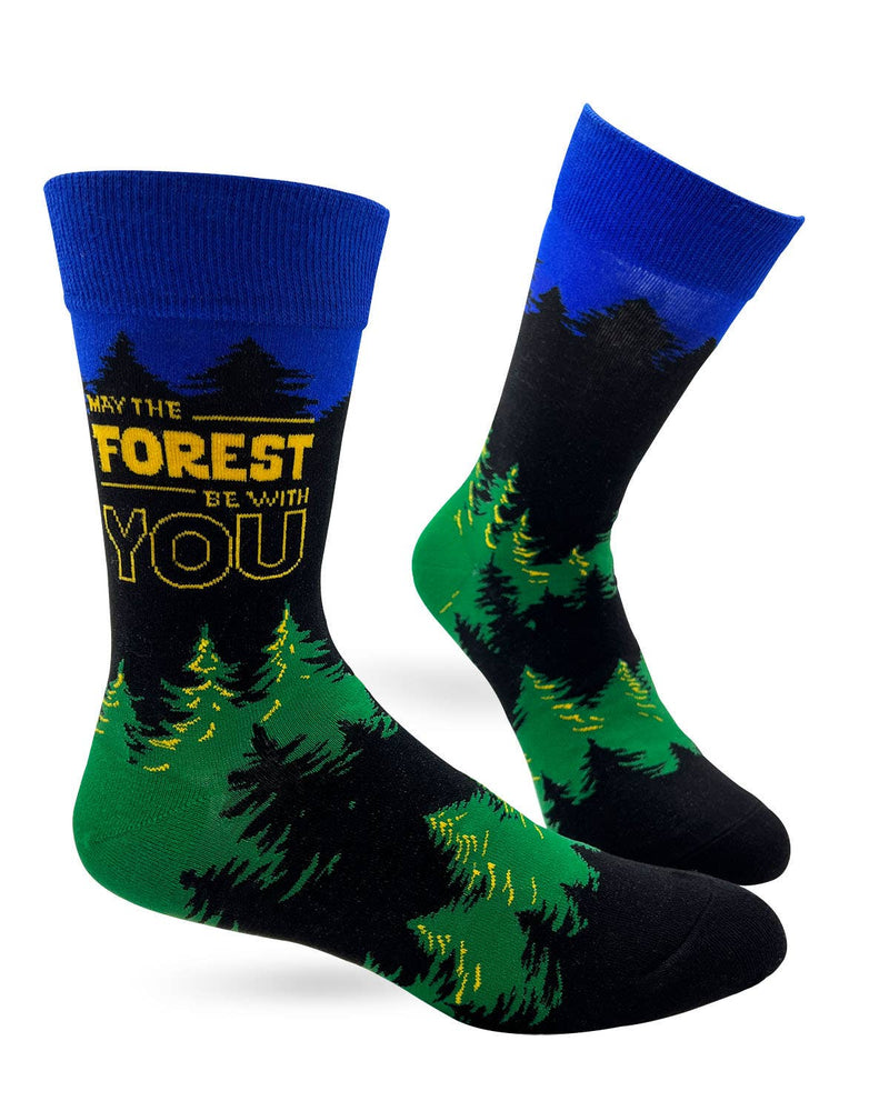 May The Forest Be With You Men's Novelty Crew Socks - Bundle Bus