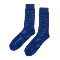 Men 12 Pk Assorted Navy Fancy Pattern Poly Socks - DSP12F - NV - Bundle Bus