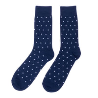 Men 12 Pk Assorted Polka Dot Fancy Pattern Poly Socks - Bundle Bus