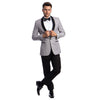 Men's 2pc Tuxedo Set W/ Satin Shawl Collar - Bundle Bus