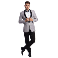 Men's 2pc Tuxedo Set W/ Satin Shawl Collar - Bundle Bus