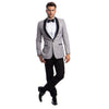 Men's 2pc Tuxedo Set W/ Satin Shawl Collar - Bundle Bus
